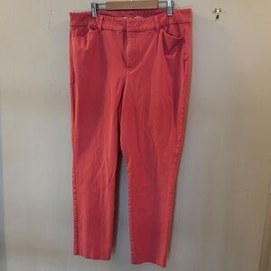 Old Navy High-Rise Pixie Skinny Pants in Coral
